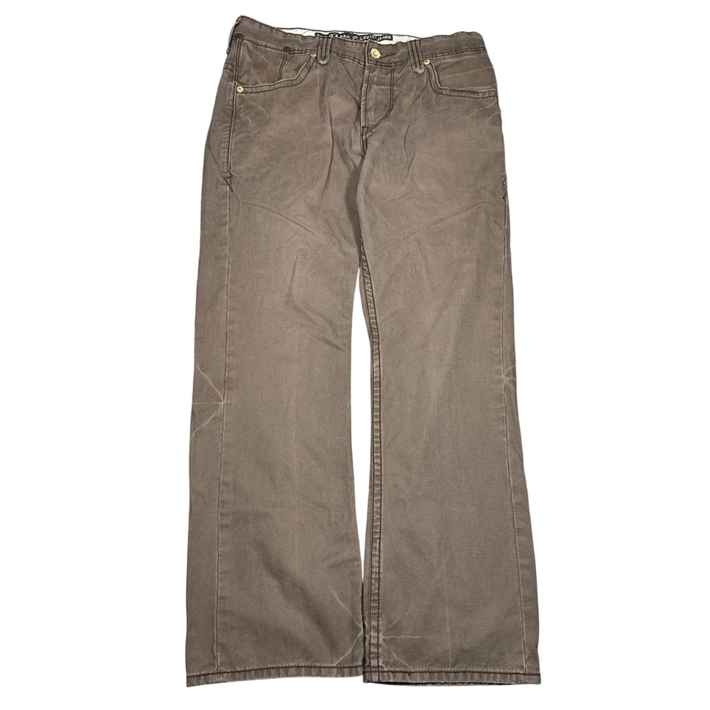 Levi's Relaxed Straight Fit Brown Jeans Mens 32x28 Faded Cotton Pants 01/03